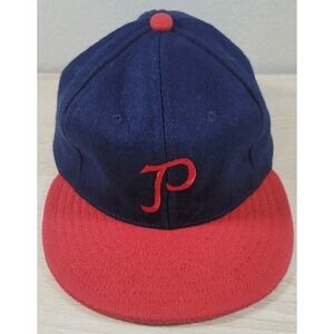 Vintage Philadelphia Phillies Wool Fitted‎ Hat 7 1/4 Made USA Ebbets Style